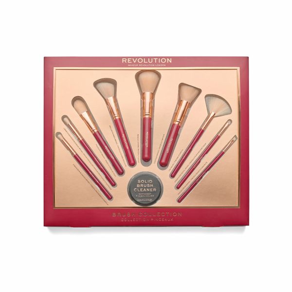 Makeup Revolution подаръчен комплект четки за грим Brush collection 10 части