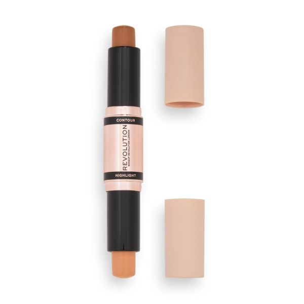 Makeup Revolution стик контур и хайлайтър Fast Base Contour Stick Dark