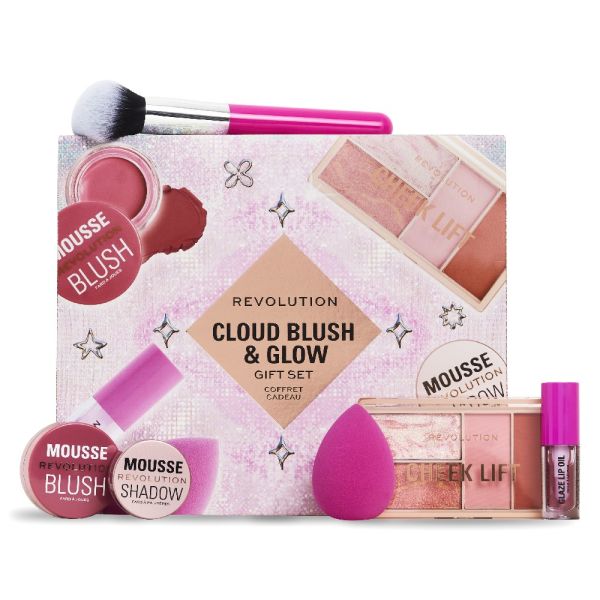 Makeup Revolution подаръчен комплект с гримове Cloud Blush and Glow