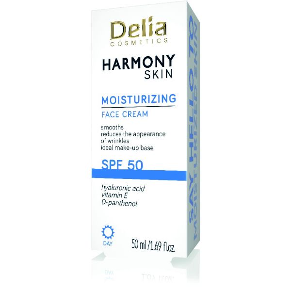 Delia хидратиращ крем за лице SPF50 Harmony 50мл