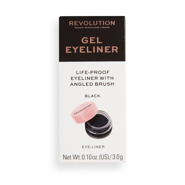 Makeup Revolution очна линия гел бурканче с четка