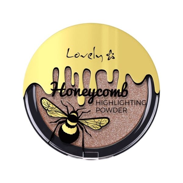Lovely бронзиращ хайлайтър за лице и тяло с екстракт от мед Honeycomb 2