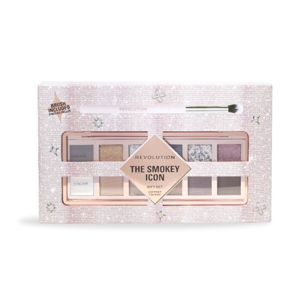 Makeup Revolution подаръчен комплект за грим The Smokey Icon Palette