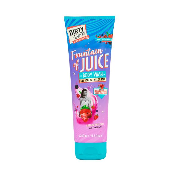 Dirty Works душ гел Fountain of Juice cranberry & aloe 280мл