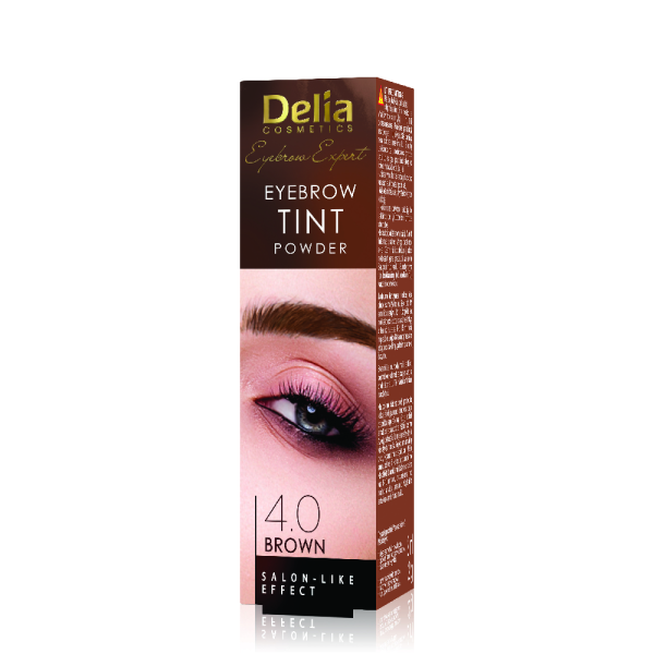 Delia боя за вежди TINT powder 4.0 кафява 2гр.